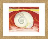 Red Hills with White Shell, 1938  (Framed) -  Georgia O'Keeffe - McGaw Graphics
