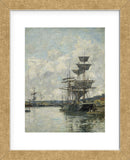 Ships at Le Havre  (Framed) -  Eugène Louis Boudin - McGaw Graphics