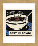 Cup'pa Joe Best in Town  (Framed) -  Retro Series - McGaw Graphics
