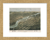 Minneapolis and Saint Anthony, Minnesota, 1867 (Framed) -  A. Ruger - McGaw Graphics