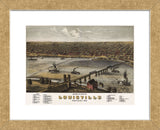 Bird’s Eye View of Louisville, Kentucky, 1876 (Framed) -  A. Ruger - McGaw Graphics