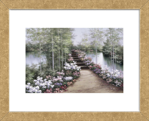 Bridge of Flowers  (Framed) -  Diane Romanello - McGaw Graphics