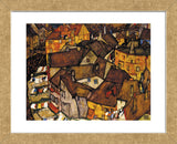 Crescent of Houses (The Small City V), 1915 (Framed) -  Egon Schiele - McGaw Graphics