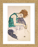 Seated Woman with Legs Drawn Up (Adele Herms), 1917 (Framed) -  Egon Schiele - McGaw Graphics