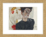 Self-Portrait with Physalis, 1912 (Framed) -  Egon Schiele - McGaw Graphics