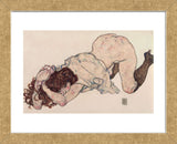 Kneeling Girl, Resting on Both Elbows (Framed) -  Egon Schiele - McGaw Graphics