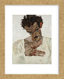 Self-Portrait with Lowered Head (Framed) -  Egon Schiele - McGaw Graphics