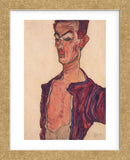 Self-Portrait, Grimacing (Framed) -  Egon Schiele - McGaw Graphics