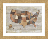 Wood Map (Framed) -  Sparx Studio - McGaw Graphics