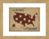 My Home Sweet Home USA Map (Framed) -  Sparx Studio - McGaw Graphics