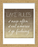 Lake Rules (Framed) -  Sparx Studio - McGaw Graphics