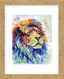 Colorful African Lion (Framed) -  Sarah Stribbling - McGaw Graphics