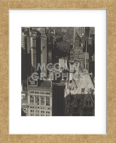 New York, Temple Court, distant view, Negative date: 1920 (Framed) -  Charles Sheeler - McGaw Graphics