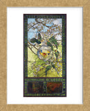 Parakeets and Gold Fish Bowl, about 1893 (Framed) -  Louis Comfort Tiffany - McGaw Graphics