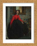 Portrait of Mademoiselle, called Girl with Red Vest, February 1864 (Framed) -  Jacques-Joseph Tissot - McGaw Graphics