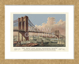 The Great East River Suspension Bridge, 1877 (Framed) -  Vintage Reproduction - McGaw Graphics