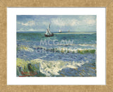 The Sea at Les Saintes-Maries-de-la-Mer, 1888 (Framed) -  Vincent van Gogh - McGaw Graphics