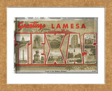 Texas Greetings (Framed) -  Vintage Vacation - McGaw Graphics