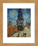 Country Road in Provence by Night, c. 1890 (Framed) -  Vincent van Gogh - McGaw Graphics