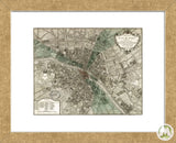 Plan de Paris (Framed) -  Vintage Reproduction - McGaw Graphics