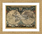 World Map 1664 (Framed) -  Vintage Reproduction - McGaw Graphics