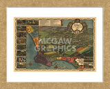 Los Angeles 1871 (Framed) -  Vintage Reproduction - McGaw Graphics