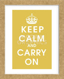 Keep Calm (mustard) (Framed) -  Vintage Reproduction - McGaw Graphics