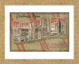 Greetings from Chicago (Framed) -  Vintage Vacation - McGaw Graphics