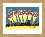Chicago skyline (Framed) -  Vintage Reproduction - McGaw Graphics