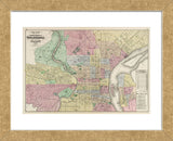 The Compact Portions of Philadelphia and Camden, 1872 (Framed) -  Walling & Gray - McGaw Graphics