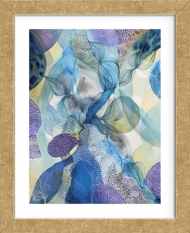 Water Series Whirl (Framed) -  Helen Wells - McGaw Graphics