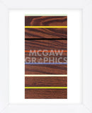 Woodgrain & Stripe  (Framed) -  Dan Bleier - McGaw Graphics