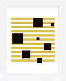 Black Block on Stripe (Framed) -  Dan Bleier - McGaw Graphics