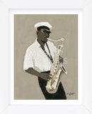 Tenor Saxophone Player (Framed) -  William Buffett - McGaw Graphics