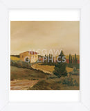 Sunny Tuscan Fields  (Framed) -  Jean Clark - McGaw Graphics