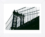 Manhattan Bridge Silhouette  (Framed) -  Erin Clark - McGaw Graphics