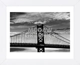 Benjamin Franklin Bridge (b/w) (Framed) -  Erin Clark - McGaw Graphics