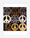 Peace Mantra (yellow) (Framed) -  Erin Clark - McGaw Graphics