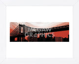 Manhattan Bridge Aura (Framed) -  Erin Clark - McGaw Graphics