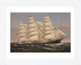 Clipper Ship “Three Brothers”, ca. 1875 (Framed) -  Currier & Ives - McGaw Graphics