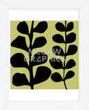 Black Fern on Green  (Framed) -  Denise Duplock - McGaw Graphics