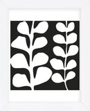 Maidenhair (white on black)  (Framed) -  Denise Duplock - McGaw Graphics