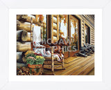 The Back Porch Rocker  (Framed) -  Linda Daniels - McGaw Graphics