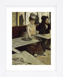 In the Cafe, 1873 (Framed) -  Edgar Degas - McGaw Graphics