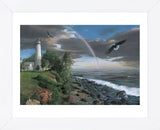 Eagles with Lighthouse (Framed) -  Kevin Daniel - McGaw Graphics