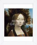 Ginevra de’ Benci, c. 1474-1478 (Framed) -  Leonardo da Vinci - McGaw Graphics