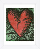 Rancho Woodcut Heart (Framed) -  Jim Dine - McGaw Graphics
