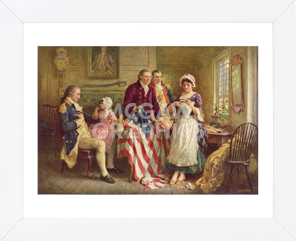 Betsy Ross, 1777 (Framed) | McGaw Graphics