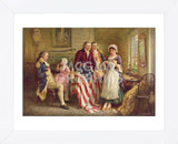 Betsy Ross, 1777 (Framed) -  Jean Leon Gerome Ferris - McGaw Graphics