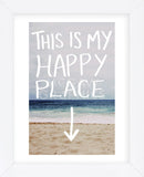 This Is My Happy Place (Beach) (Framed) -  Leah Flores - McGaw Graphics